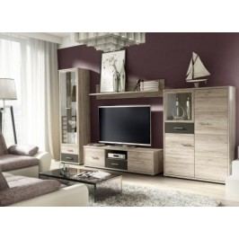 Obývací stěna dub san remo světlý COMPACT
