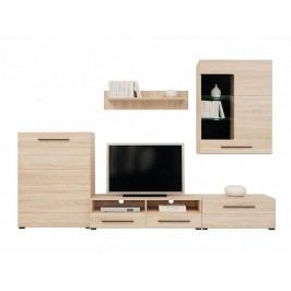 Obývací stěna ADA dub sonoma s LED osvětlením